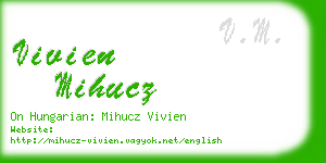 vivien mihucz business card